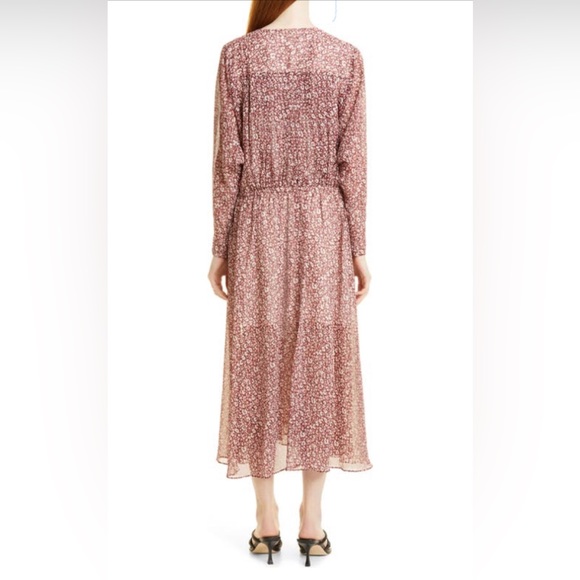TED BAKER London Vallyy Floral Long Sleeve Drape Dress Size 6/US 16-18 NWT $340 - Picture 3 of 7